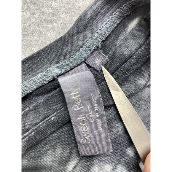Sweaty Betty Dress Extra Large Black Gray Tie Dye Tank Drawstring Waist Casual - Picture 9 of 13
